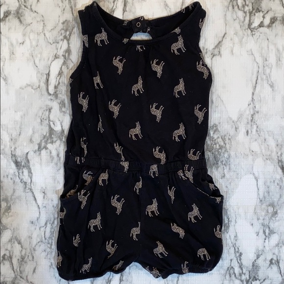 Old Navy Other - Old Navy Zebra Romper